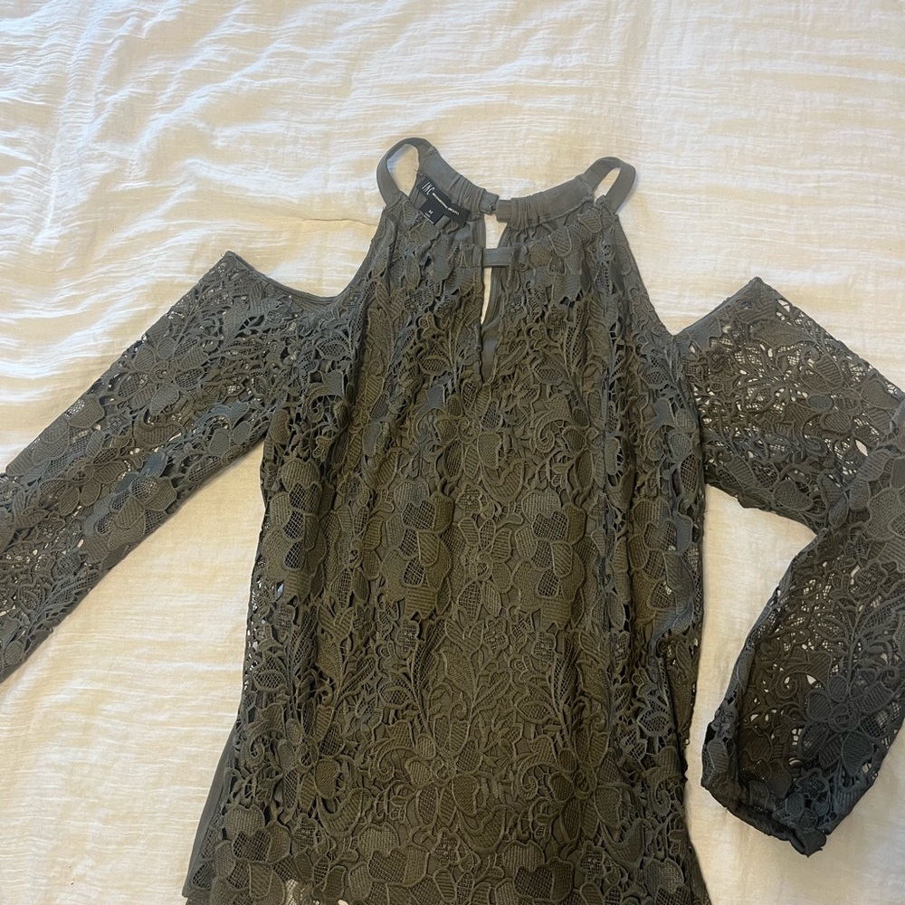 Elegant Lace Cold Shoulder Top